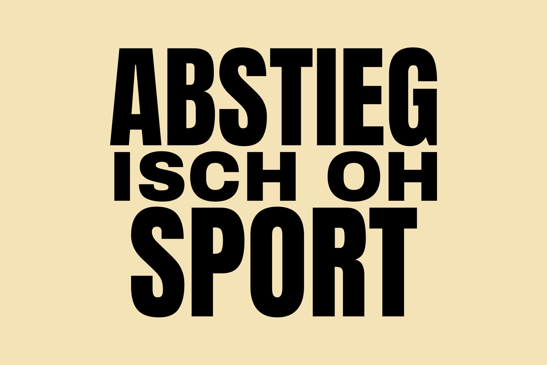 Motiv «Abstieg isch oh Sport» – die Druckvorlage im Detail