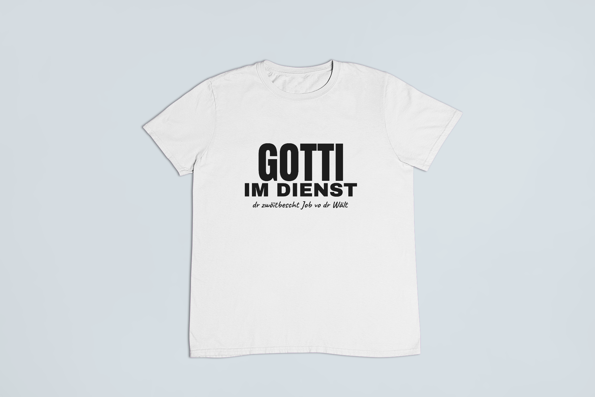 Gotti – T-Shirt in Weiss mit dem Motiv auf der Brust