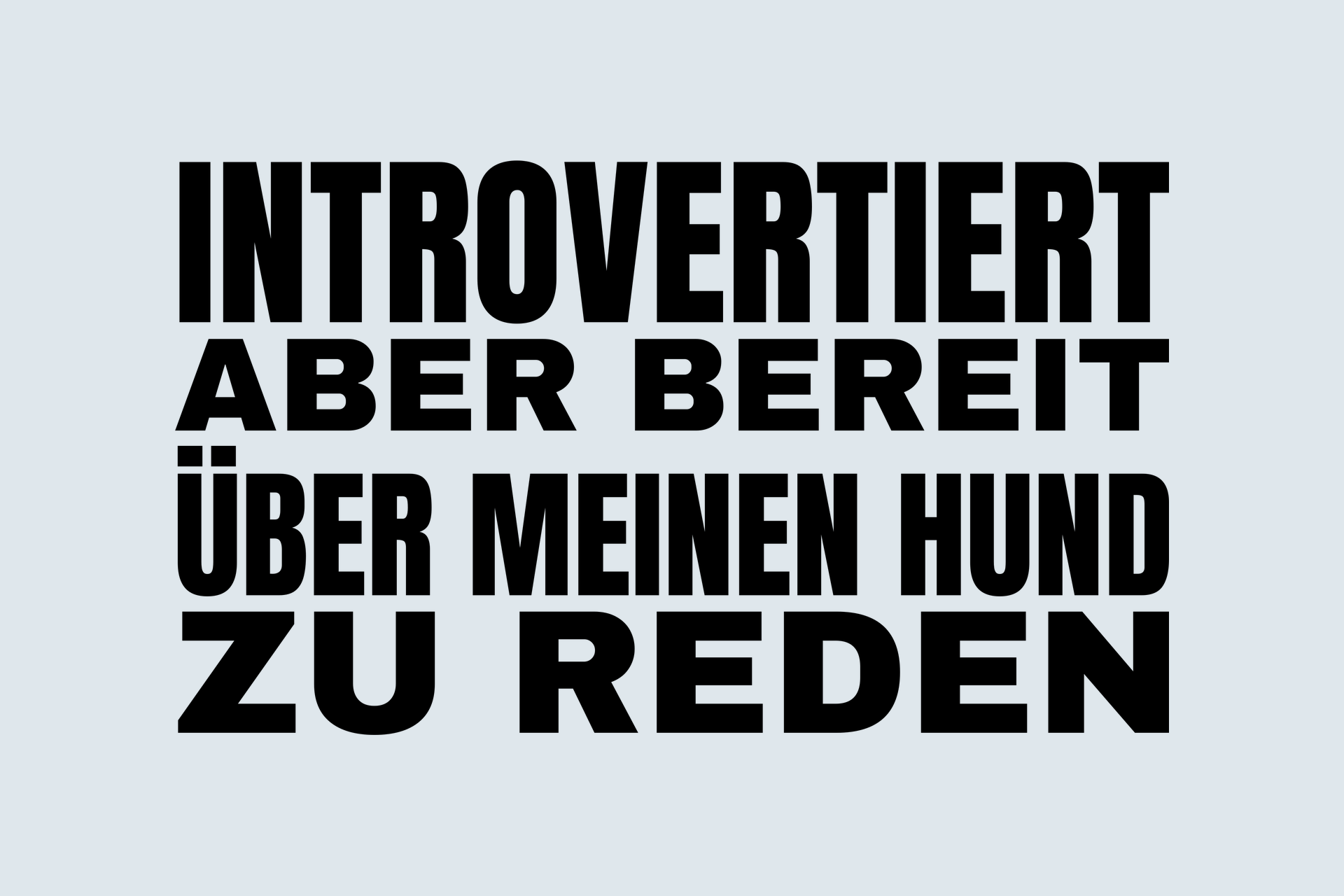 Motiv «Introvertiert» – die Druckvorlage im Detail
