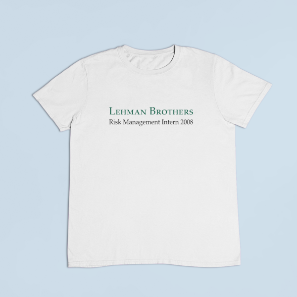 Lehman – T-Shirt in Weiss mit dem Motiv auf der Brust