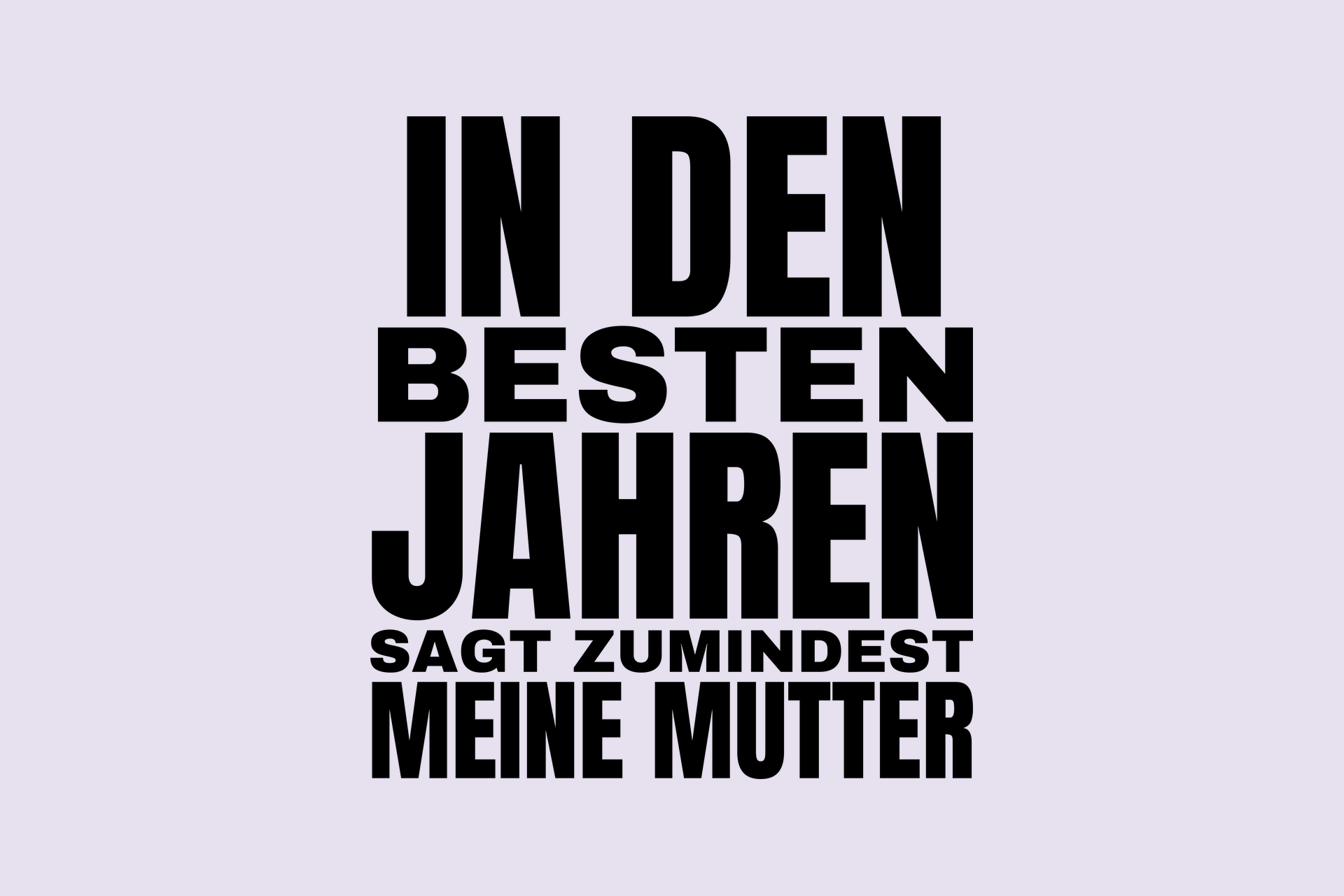 Motiv «In den besten Jahren» – die Druckvorlage im Detail