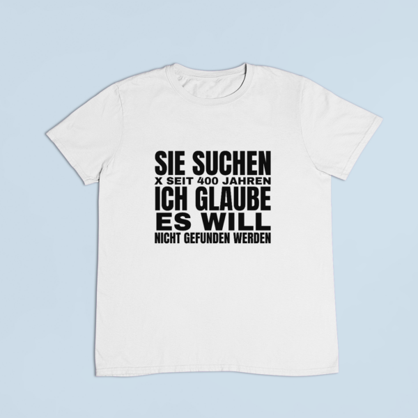 x wurde nie gefunden – T-Shirt in Weiss mit dem Motiv auf der Brust